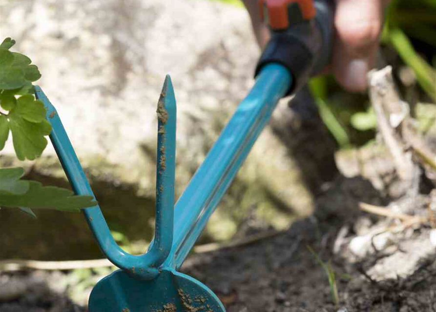 Gardena Combisystem Kleinhäckchen herzförmiges Blatt 2 Zinken