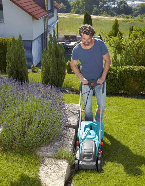 Gardena Elektro-Rasenmäher PowerMax 1200/32 mit 30 l Fangkorb