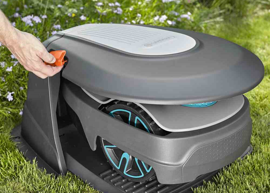 Gardena Garage für Mähroboter kompatibel mit R70 Li, R80 Li, Smart Sileno City