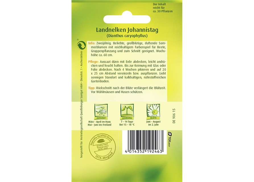 Gartennelkensamen 'Johannistag'