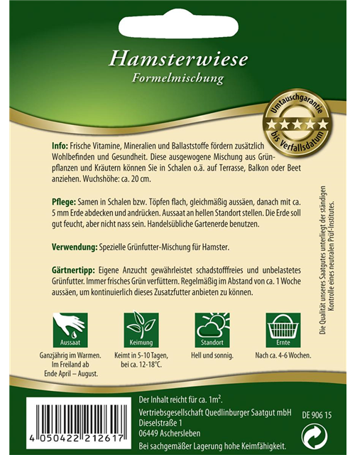 Hamsterwiese-Samen