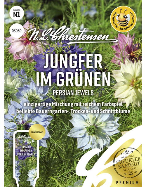 Jungfer im Grünen-Samen 'Persian Jewels'