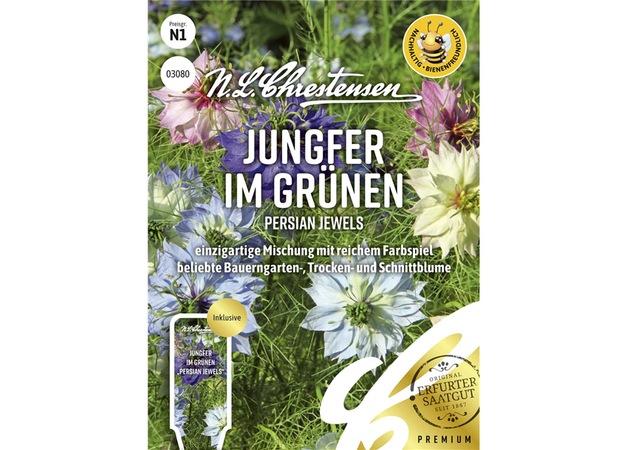 Jungfer im Grünen-Samen 'Persian Jewels'