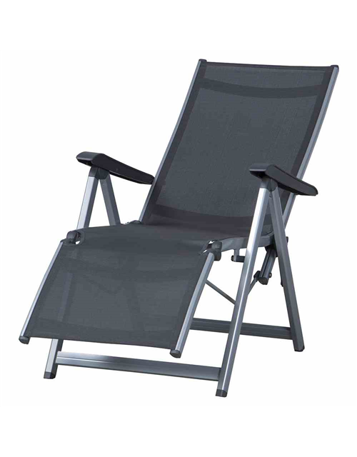 Kettler Relaxsessel Basic Plus Silber-Anthrazit