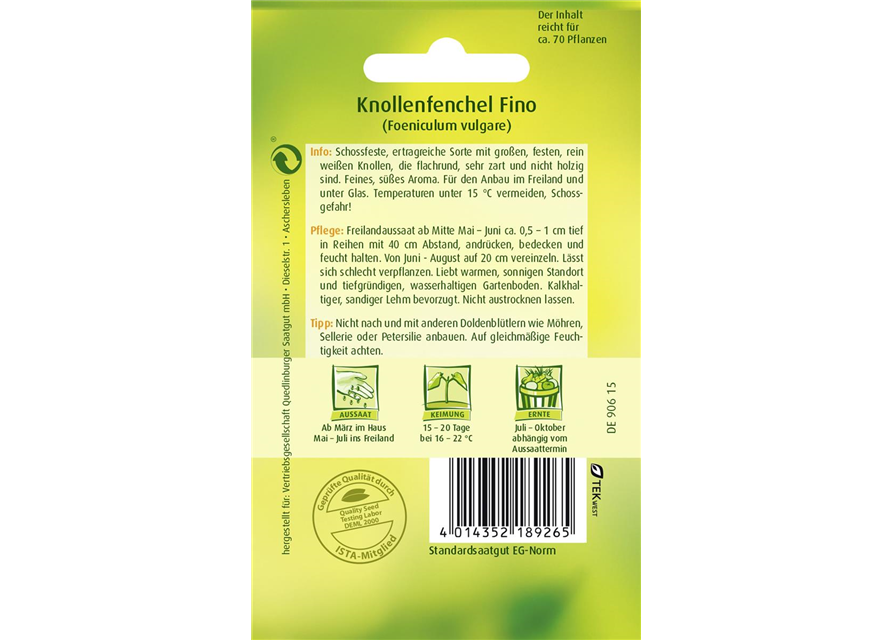 Knollenfenchelsamen 'Fino'