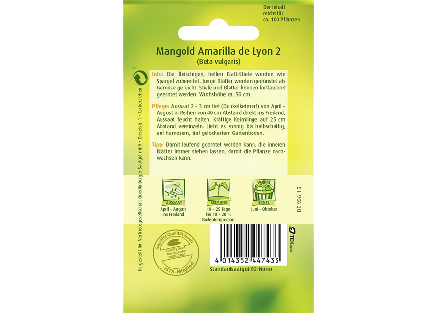 Mangoldsamen 'Amarilla de Lyon 2'