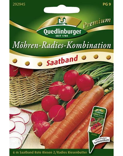 Möhren-Radies-Kombination-Samen