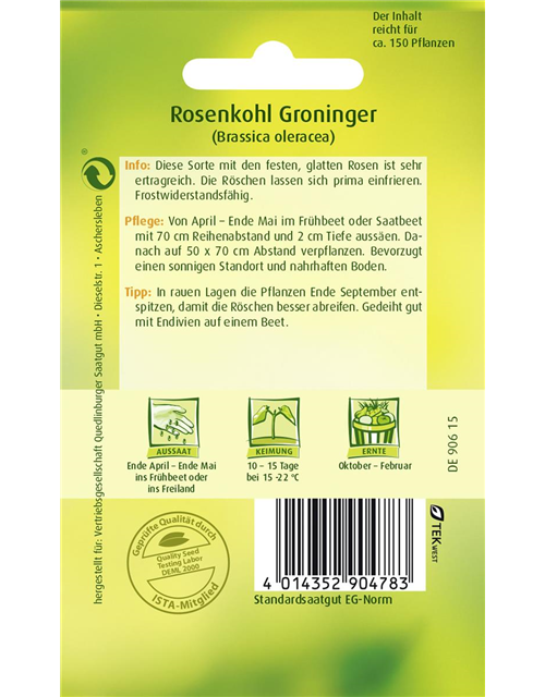 Rosenkohlsamen 'Groninger'