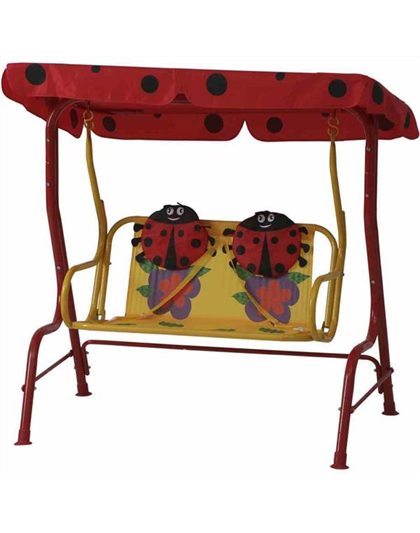 Siena Garden Kinderschaukel Marie 75x115x118 cm rot