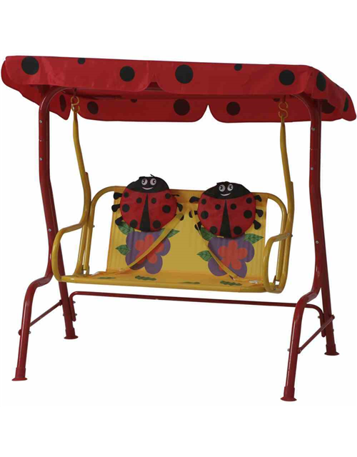 Siena Garden Kinderschaukel Marie 75x115x118 cm rot