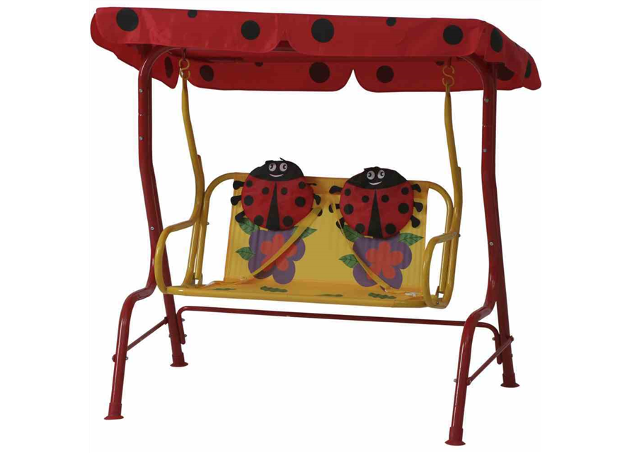 Siena Garden Kinderschaukel Marie 75x115x118 cm rot