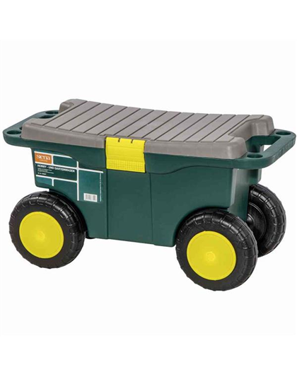 Siena Garden Gartenkarre Hobby- und Gartenwagen 55x30x27 cm grün und grau Kunststoff