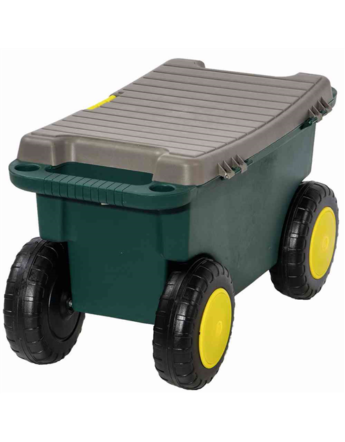 Siena Garden Gartenkarre Hobby- und Gartenwagen 55x30x27 cm grün und grau Kunststoff