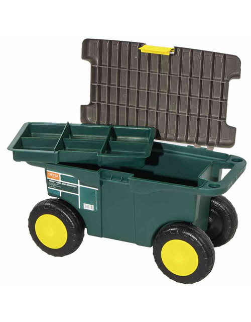 Siena Garden Gartenkarre Hobby- und Gartenwagen 55x30x27 cm grün und grau Kunststoff