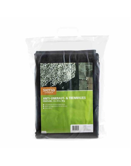 Siena Garden Anti-Unkrautvlies 1,5x10m, 100g schwarz