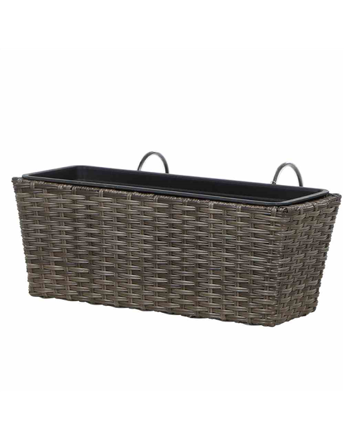 Siena Garden Balkonkasten Vio 50x19x22,5 cm grau