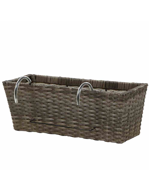 Siena Garden Balkonkasten Vio 50x19x22,5 cm grau