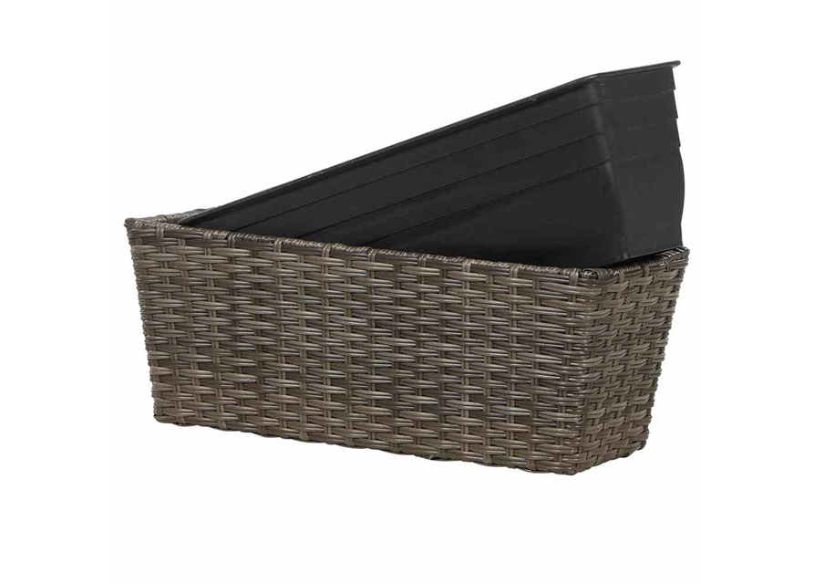 Siena Garden Balkonkasten Vio 50x19x22,5 cm grau