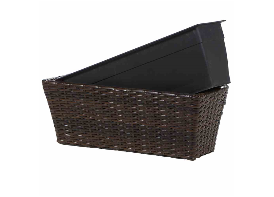 Siena Garden Balkonkasten Vio 50x19x22,5 cm mocca