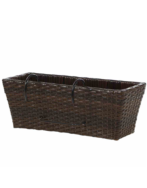 Siena Garden Balkonkasten Vio 50x19x22,5 cm mocca