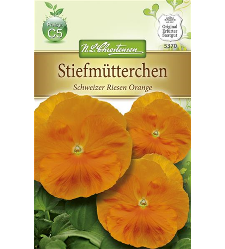 Stiefmütterchensamen 'Schweizer Riesen Orange Sonne'