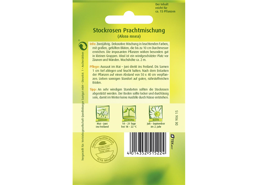 Stockrosensamen 'Prachtmischung'