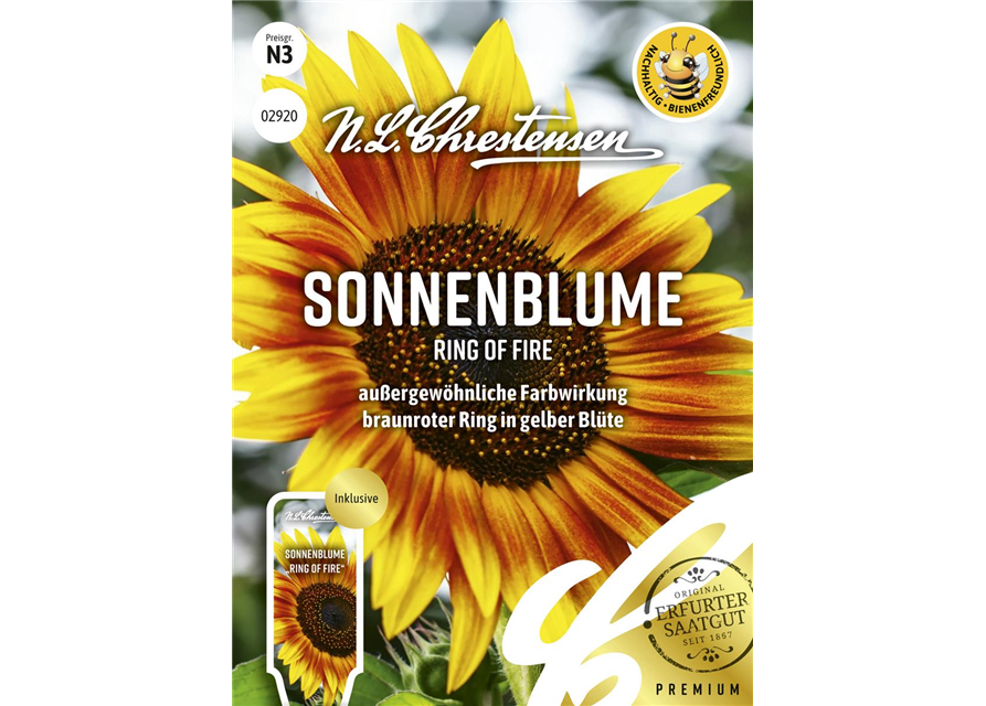 Sonnenblumensamen 'Ring of Fire'