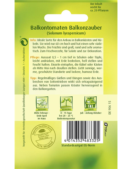 Tomatensamen 'Balkonzauber'