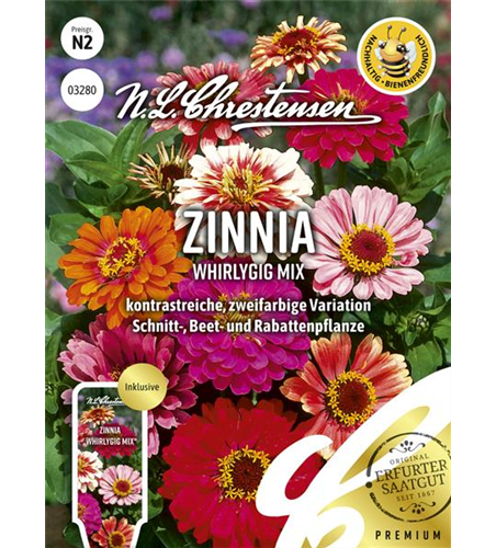 Zinniensamen 'Whirlygig'