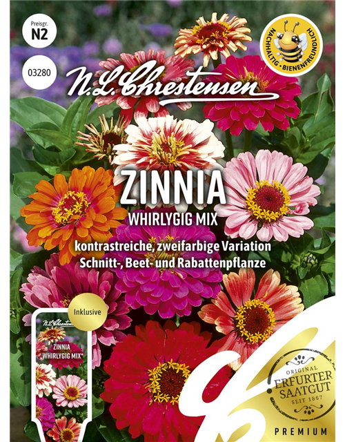 Zinniensamen 'Whirlygig'