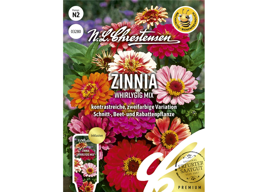 Zinniensamen 'Whirlygig'