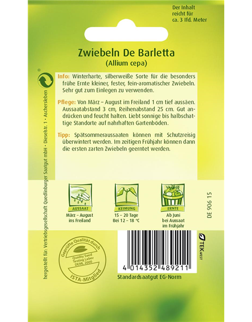 Zwiebelsamen 'De Barletta'