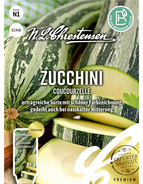 Zucchinisamen 'Coucourzelle'