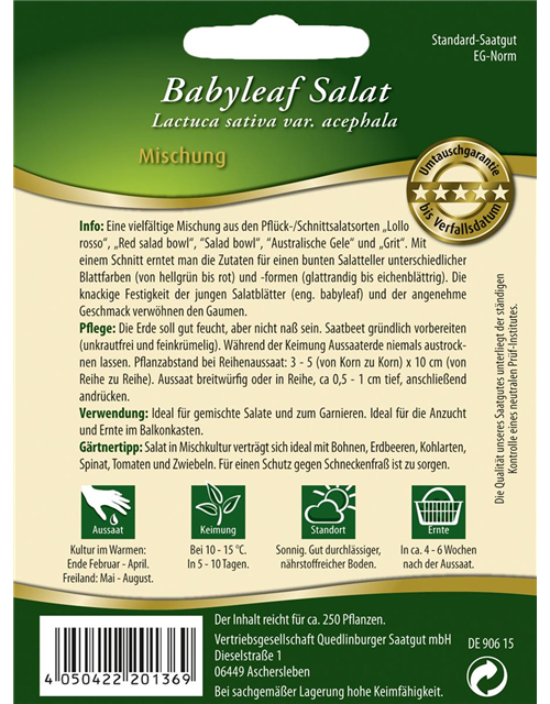 Babyleaf-Salat-Samen