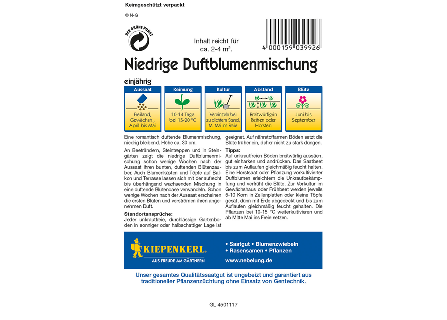 Niedrige Duftblumen