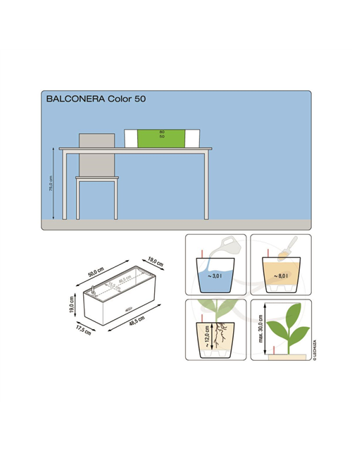 LECHUZA BALCONERA Color 50 