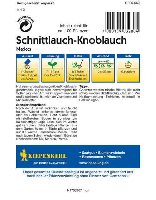 Schnittknoblauch 'Neko'