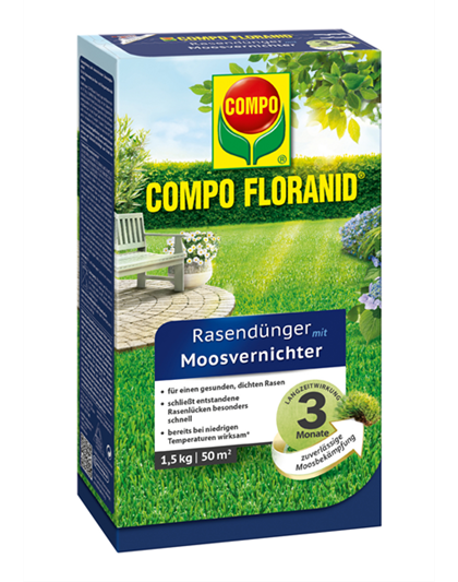 Compo FLORANID Rasendünger mit Moosvernichter 