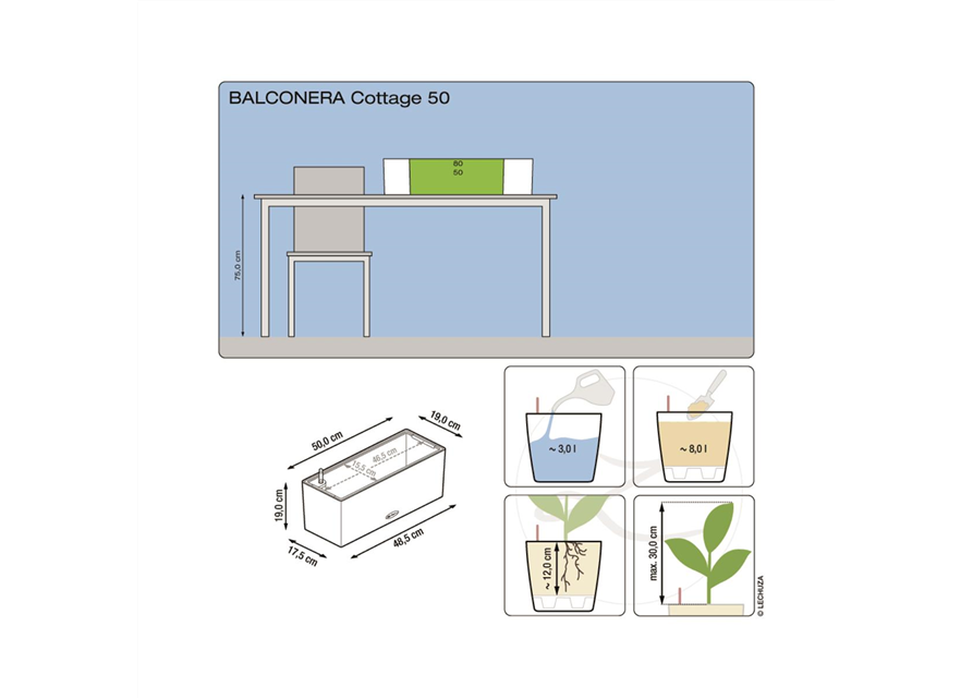 LECHUZA BALCONERA Cottage 50 