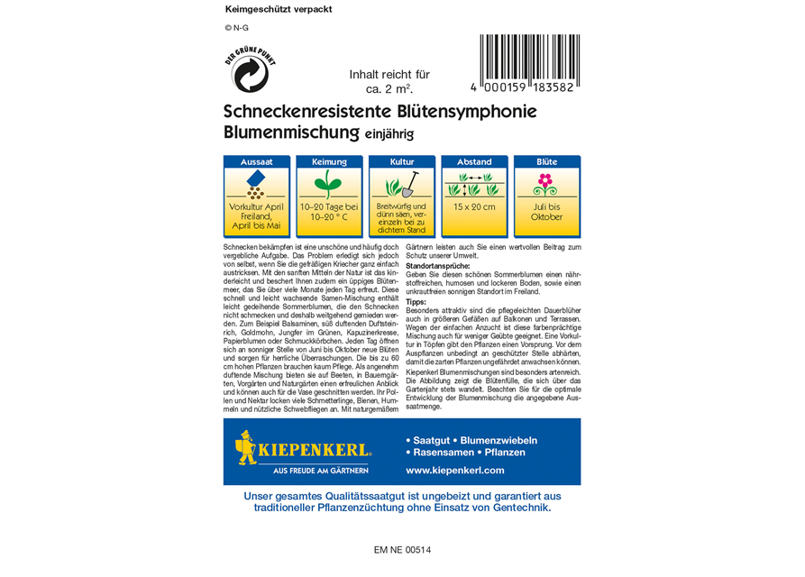 Schneckenresistente Blütensymphonie