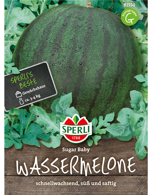 Kompakte Wassermelone 'Sugar Baby'