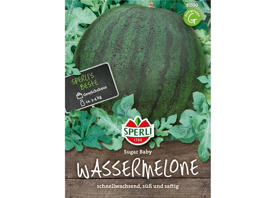 Kompakte Wassermelone 'Sugar Baby'