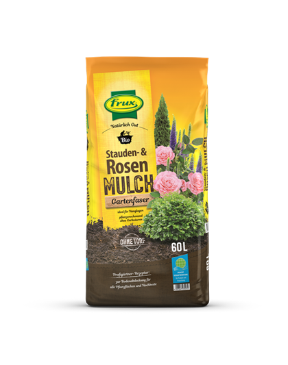 frux Bio Stauden- & Rosenmulch – Gartenfaser -torffrei-