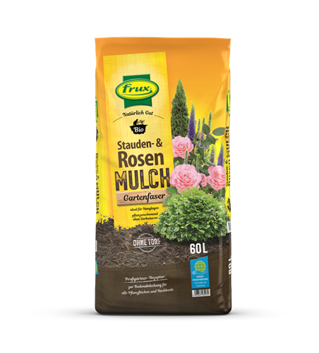 frux Bio Stauden- & Rosenmulch – Gartenfaser -torffrei-