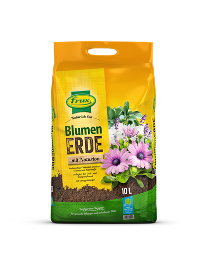 frux Blumenerde mit Naturton