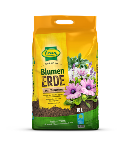 frux Blumenerde mit Naturton