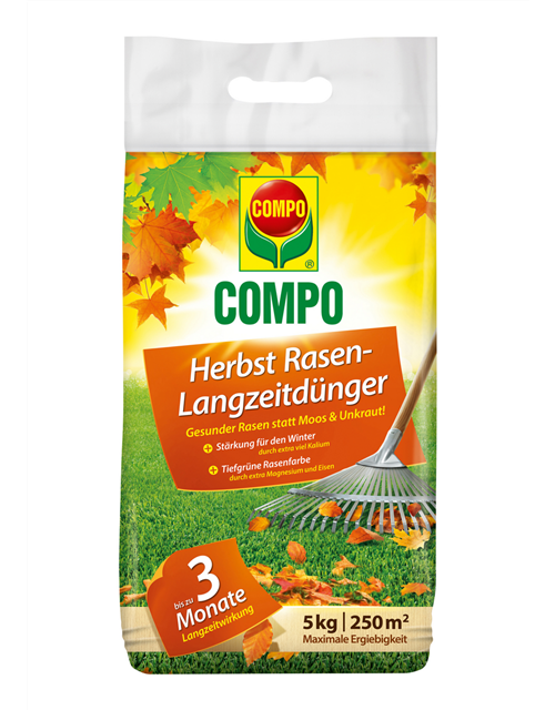 Compo Herbst Rasendünger mit Langzeitwirkung 