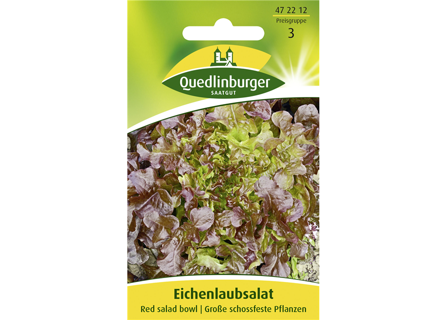 Eichblattsalatsamen 'Red Salad Bowl'