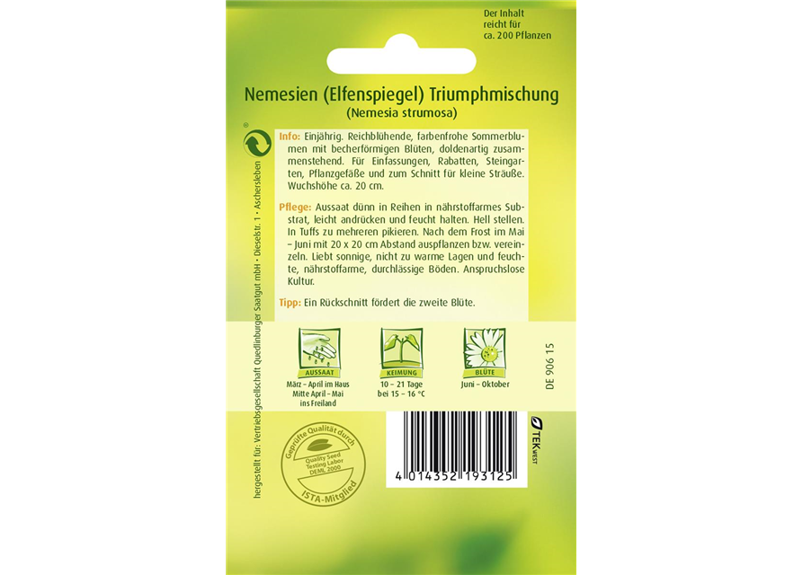 Elfenspiegelsamen 'Triumphmischung'