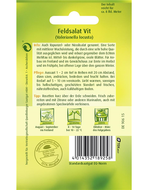 Feldsalatsamen 'Vit'